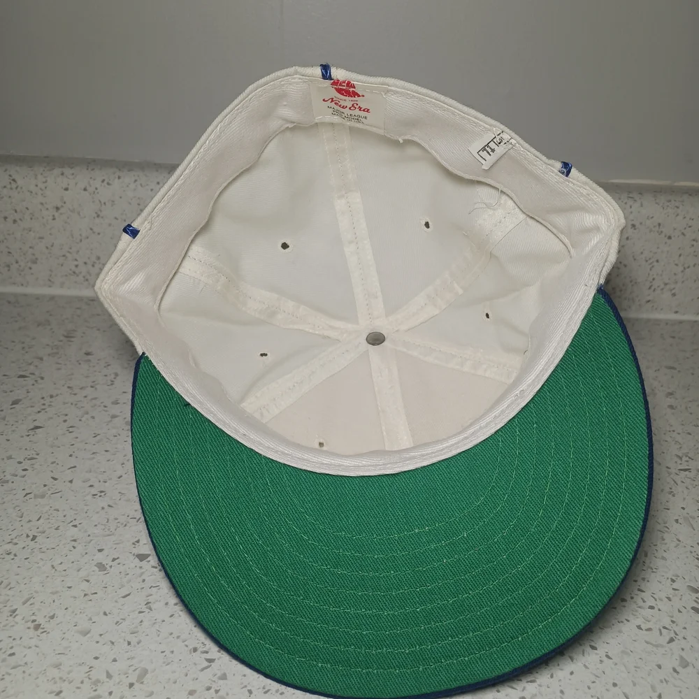 Vintage New Era Pro Model Brooklyn Dodgers MLB Pinstripe Wool Size 7 1/2 - Picture 7 of 9